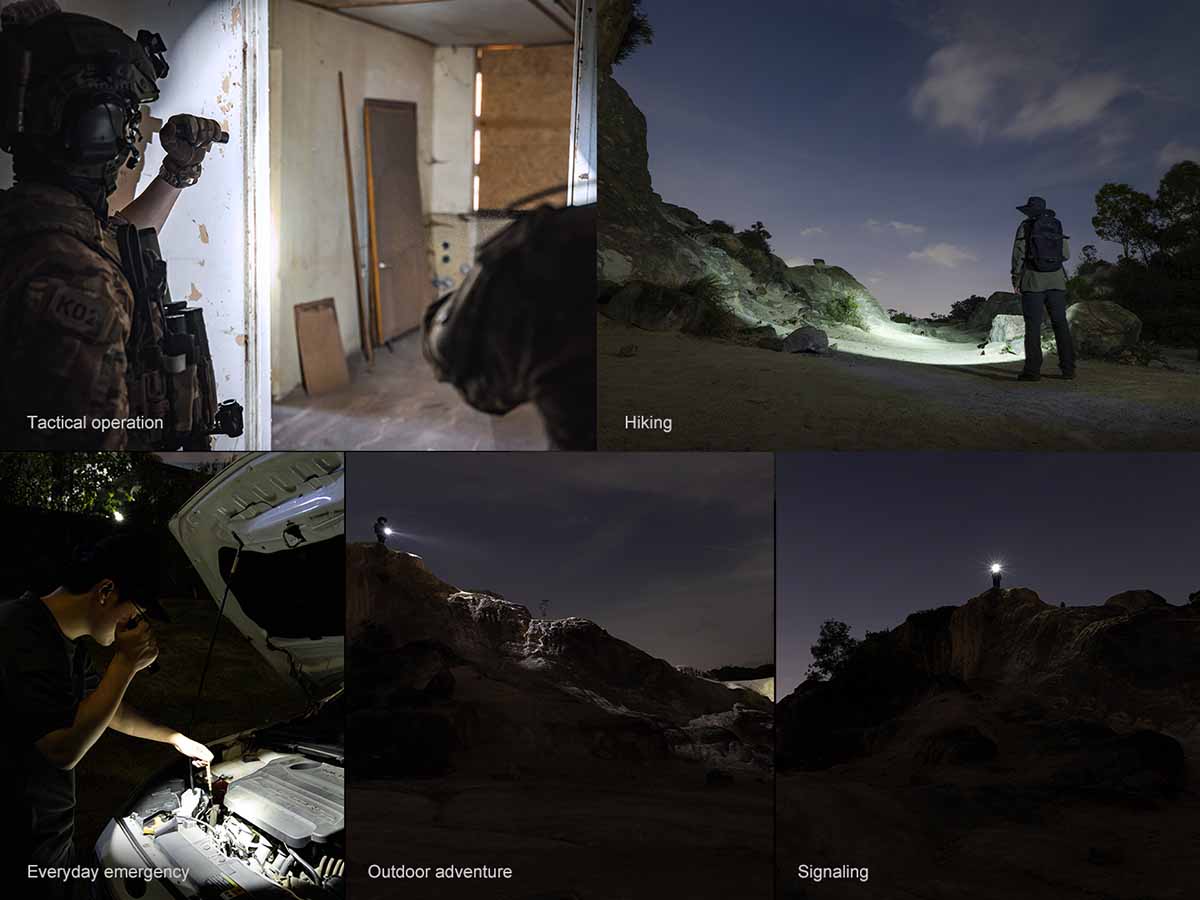 fenix pd35r ace flashlight uses