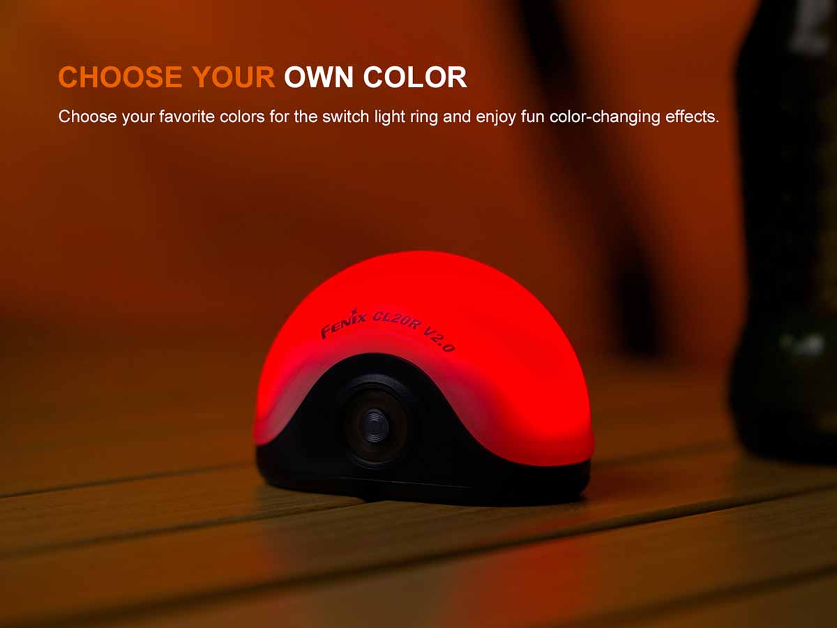 Fenix Lighting CL20R V2.0 Camping Color-Changing Options