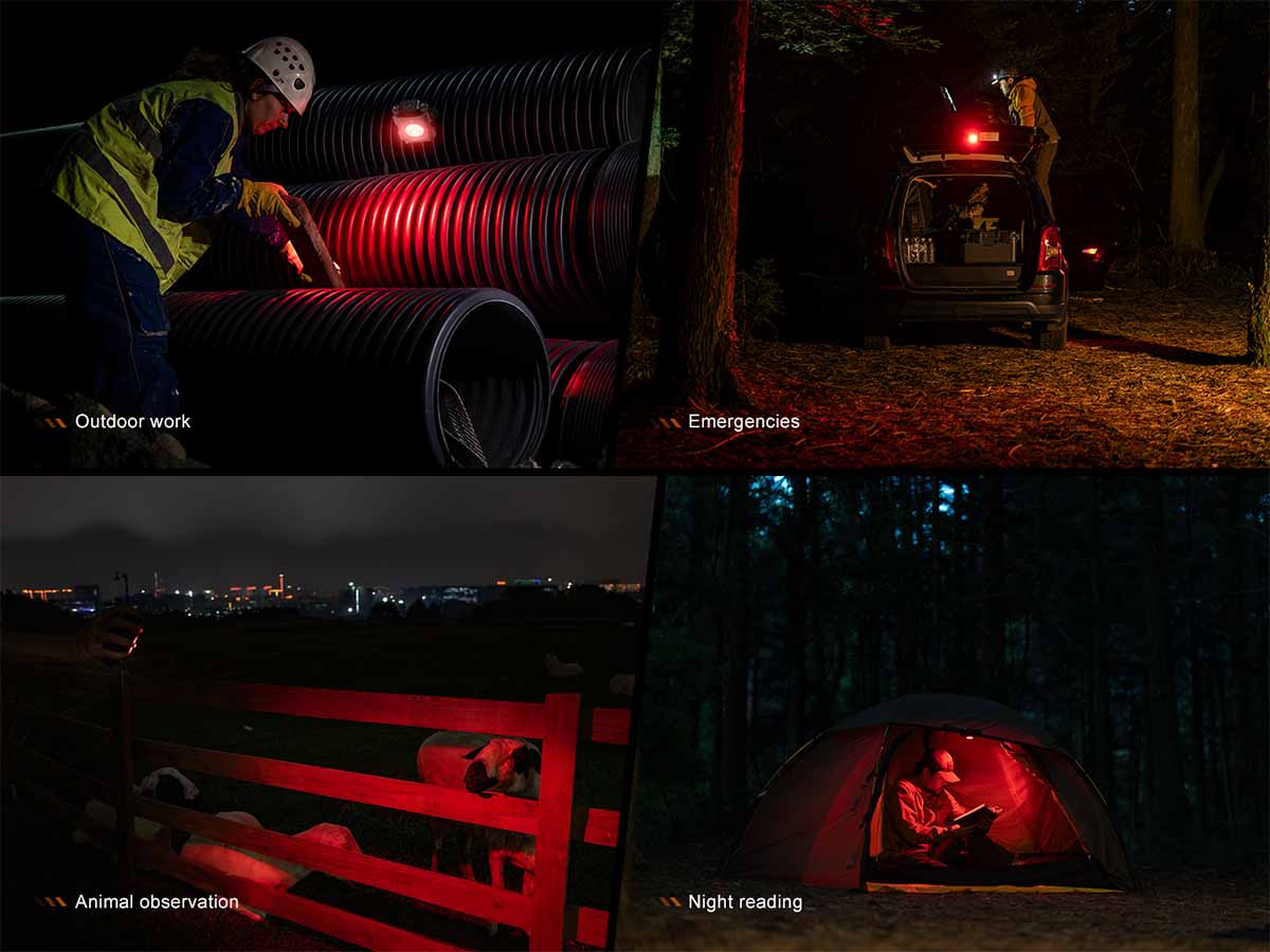 fenix cl27r rechargeable lantern red light