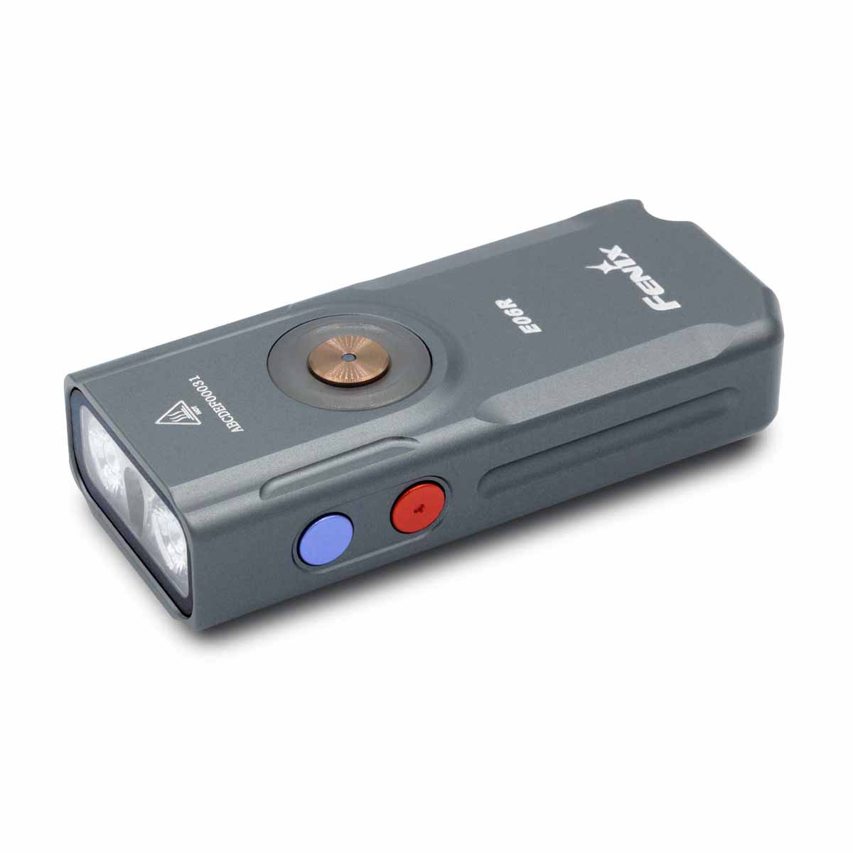 fenix e06r rechargeable edc flashlight gray