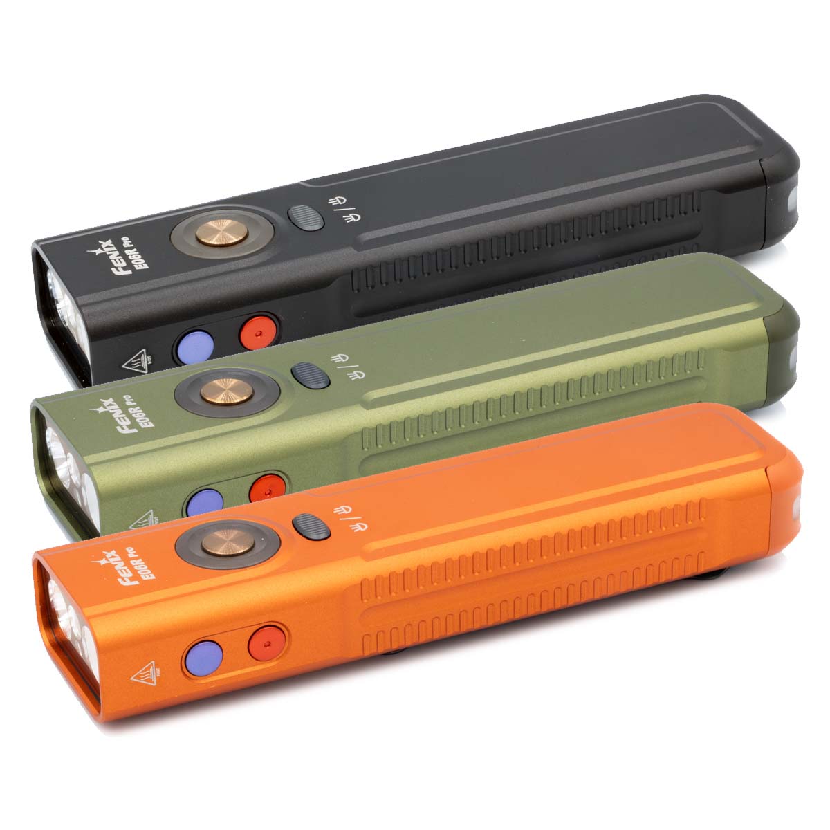 Fenix E06R Pro Flat Flashlight three color options