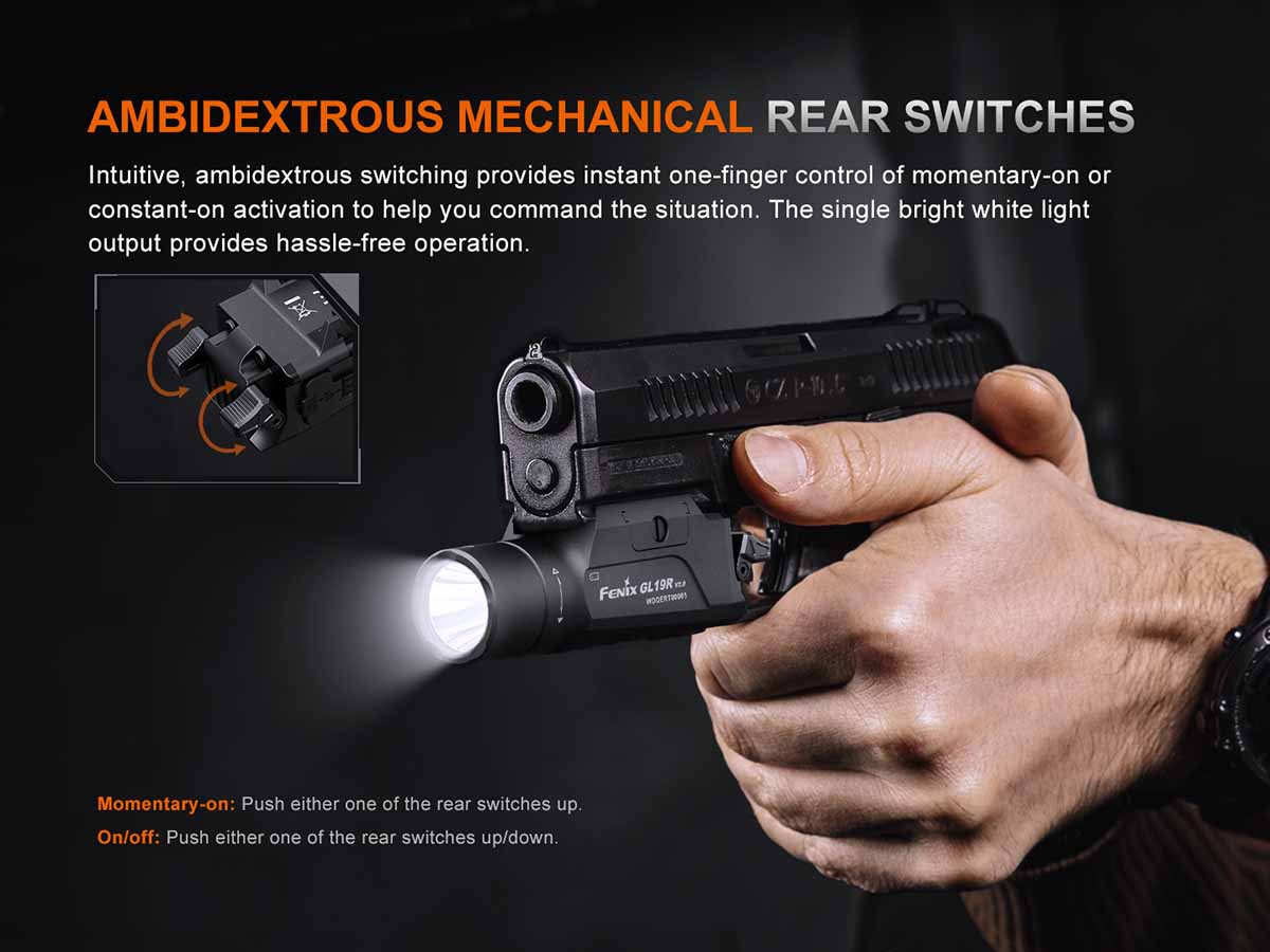 Fenix GL19R V2.0 Tactical Weapon Light