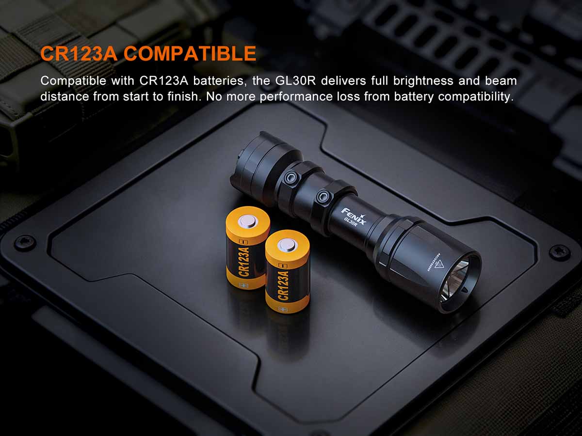 fenix cr123 flashlight Fenix GL30R Weapon-Mounted Flashlight