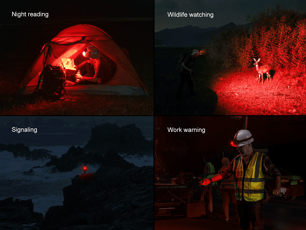 red light modes for the fenix hm60r version 2 headlamp