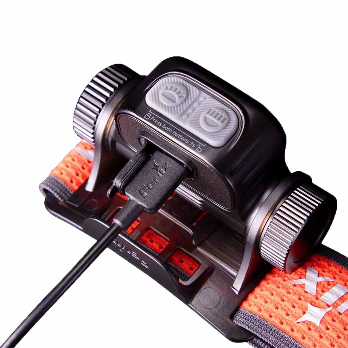 fenix hm65r-t v2 rechargeable headlamp back view