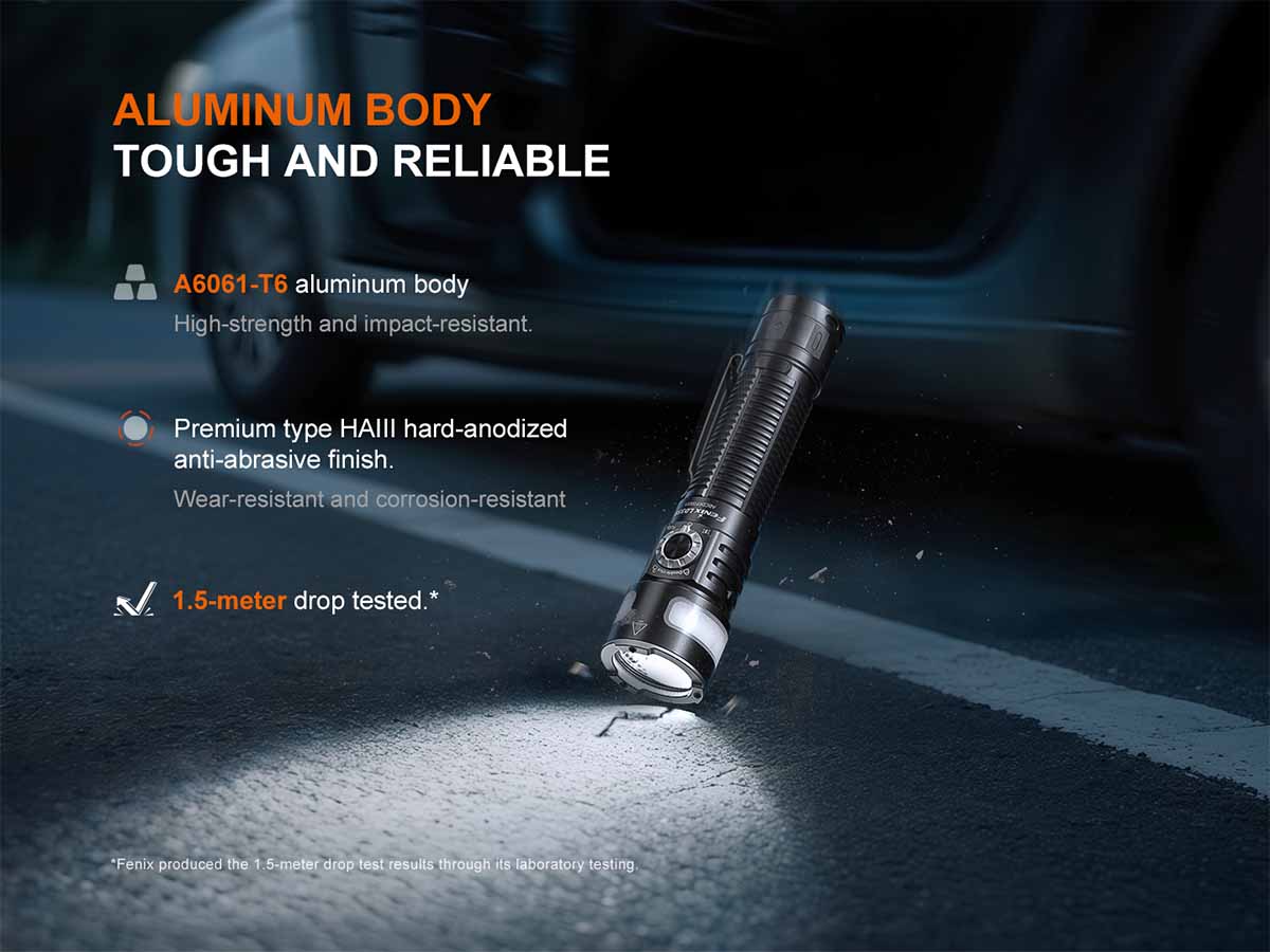 impact resistant fenix ld35r multipurpose flashlight