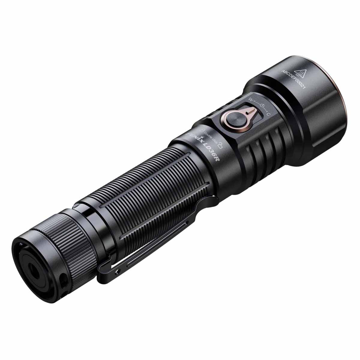 fenix ld36r multicolor flashlight black back view