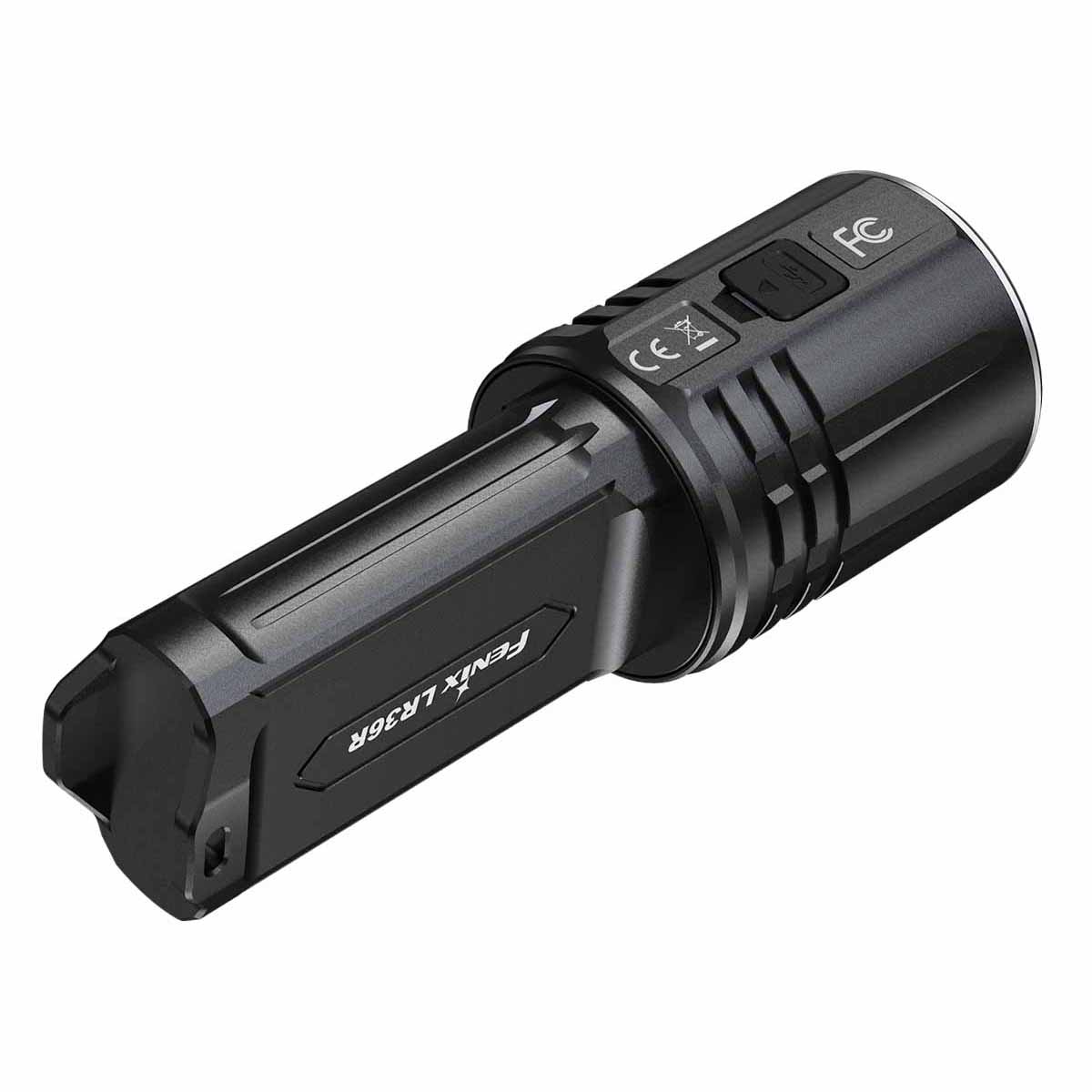 fenix lr36r flashlight back side
