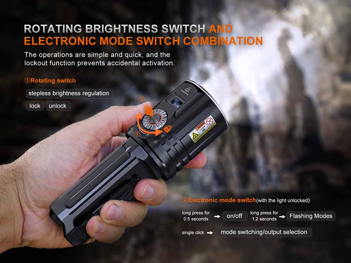 Fenix LR36R White Laser Searching Flashlight