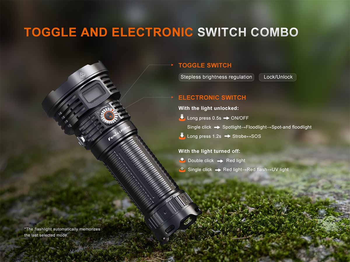 fenix flashlight flicker Fenix LR50R V2.0 Flashlight
