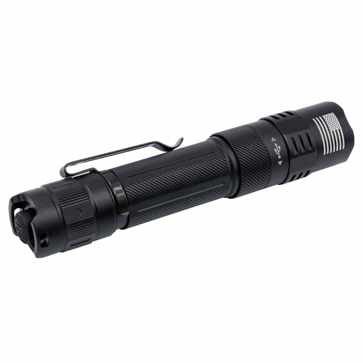 Fenix PD35R ACE Custom Engraved Flashlight Back Angle
