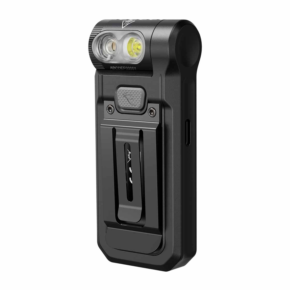 fenix sw05r uv clip on flashlight back