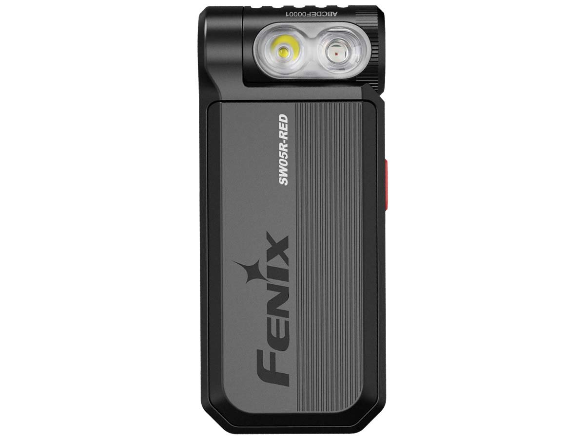 Front Flashlight Fenix SW05R-RED Clip On Flashlight with Red Light - Fenix Lighting