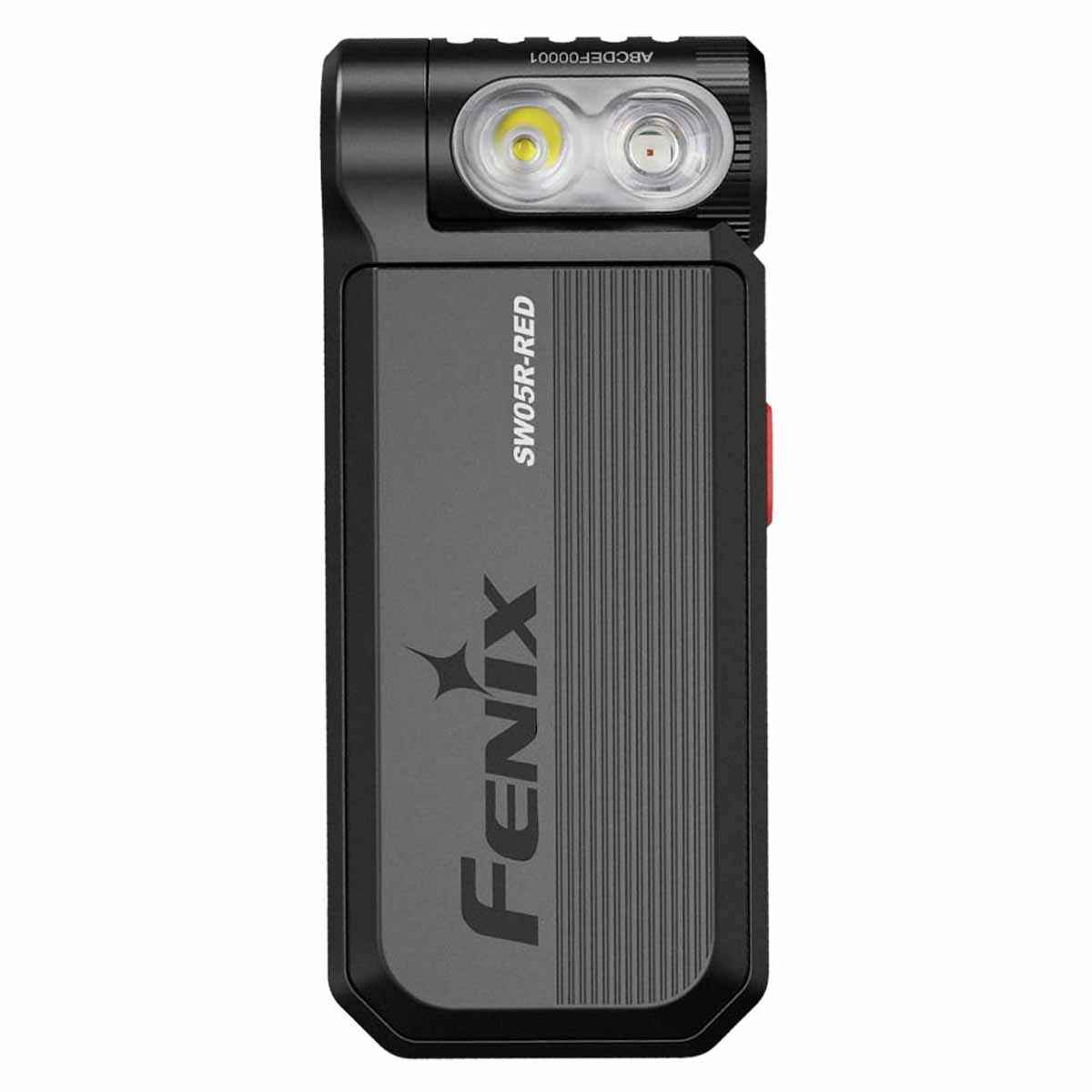 fenix sw05r uv clip on flashlight front