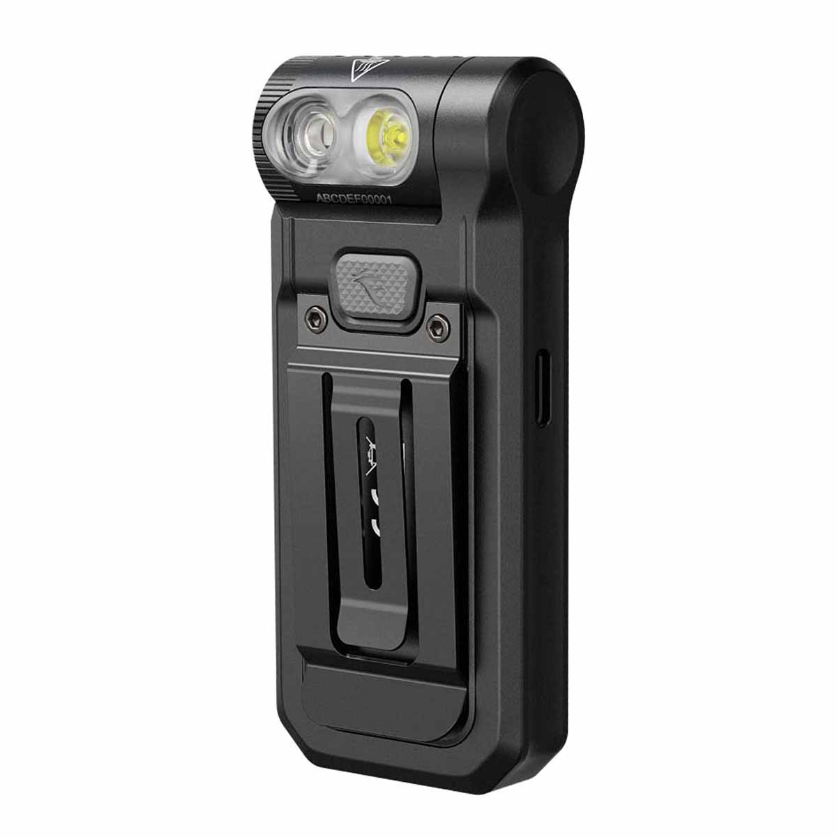 fenix sw05r uv clip on flashlight back