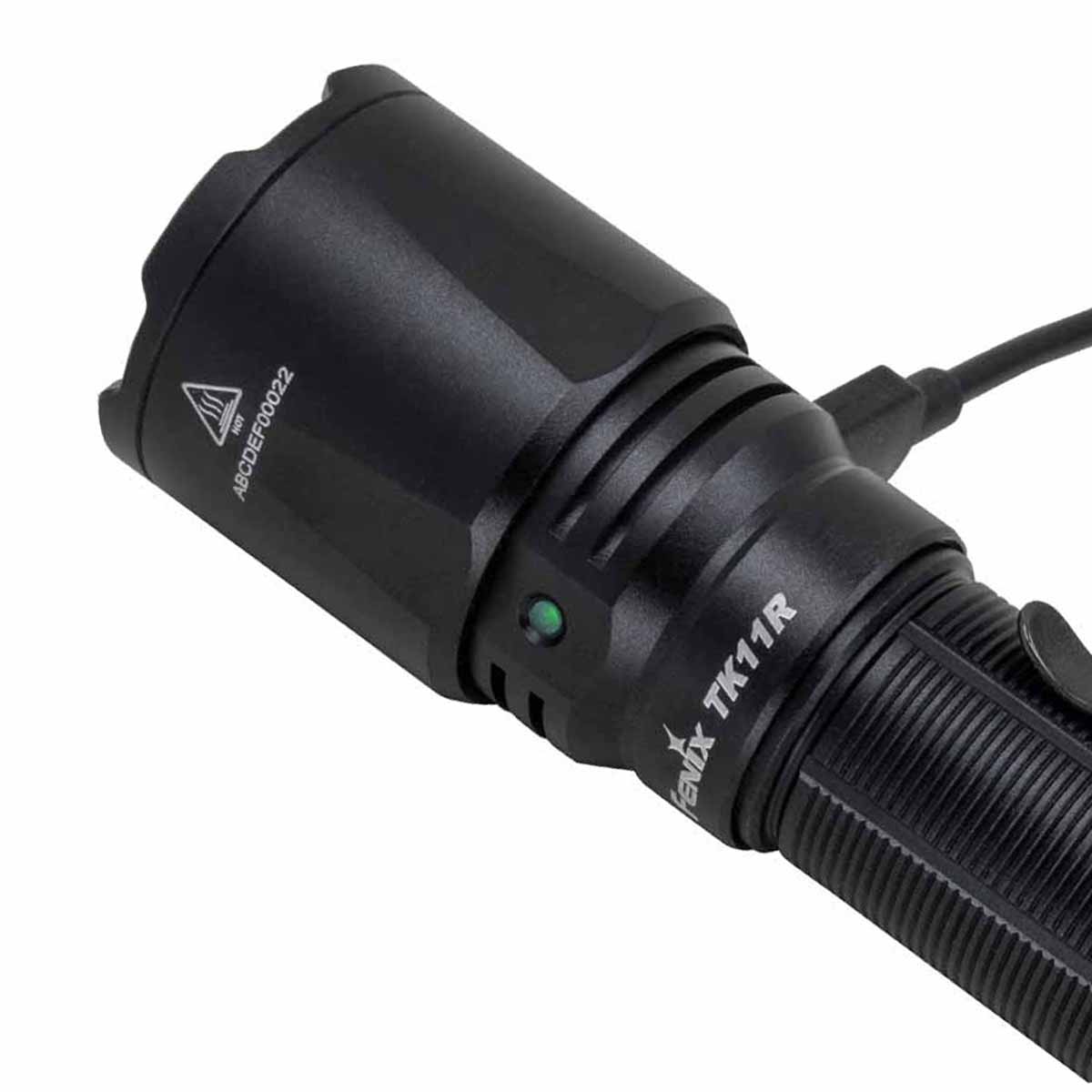 fenix tk11r rechargeable tactical flashlight usbc battery level indicator