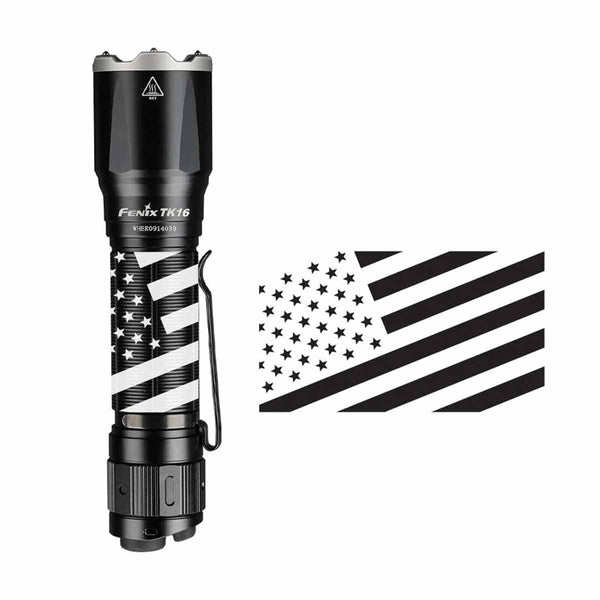Fenix TK16 V2.0 Flashlight with Special Edition Engraved Design USA Flag