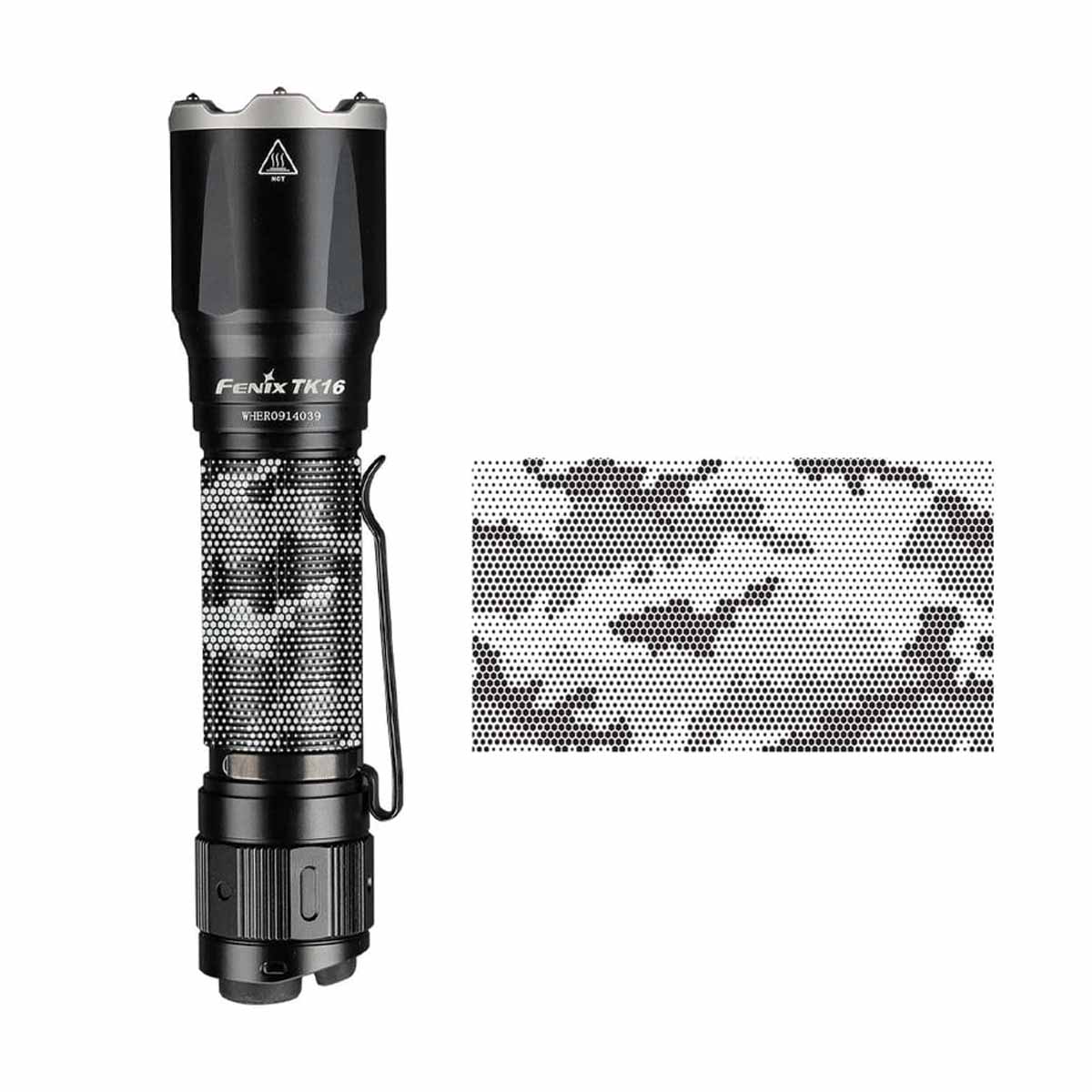 Fenix TK16 V2.0 Flashlight with Special Edition Engraved Design Digital Camo