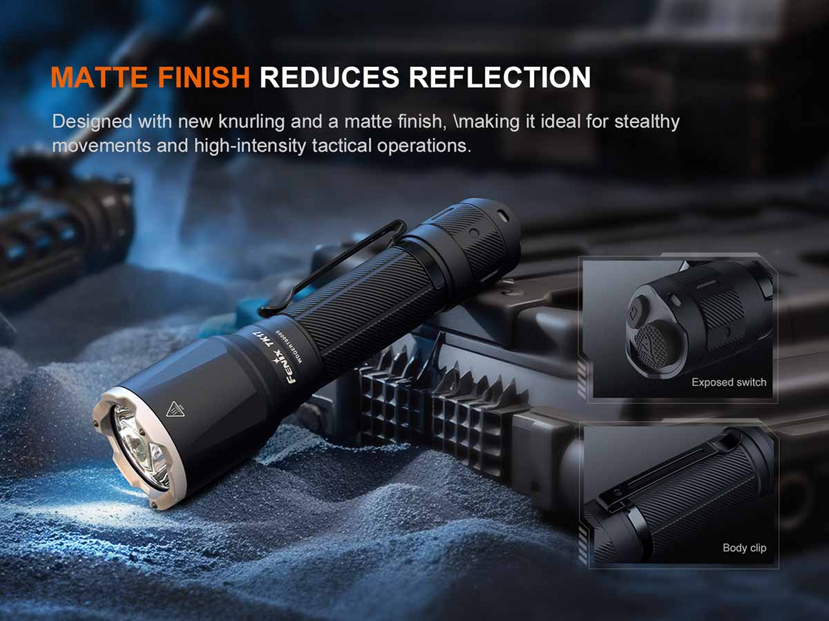 fenix tk17 tactical flashlight matte finish