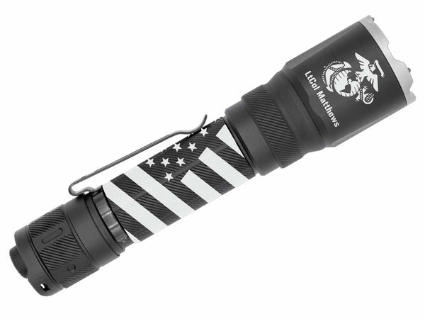 fenix tk21r personalized tactical flashlight custom engraving