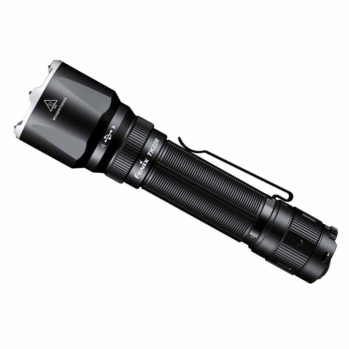 fenix tk22r tactical flashlight side view