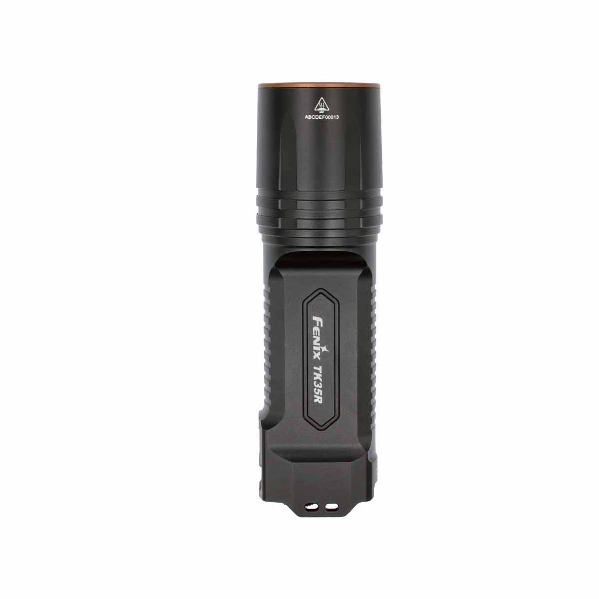 fenix tk35r rechargeable flashlight side view