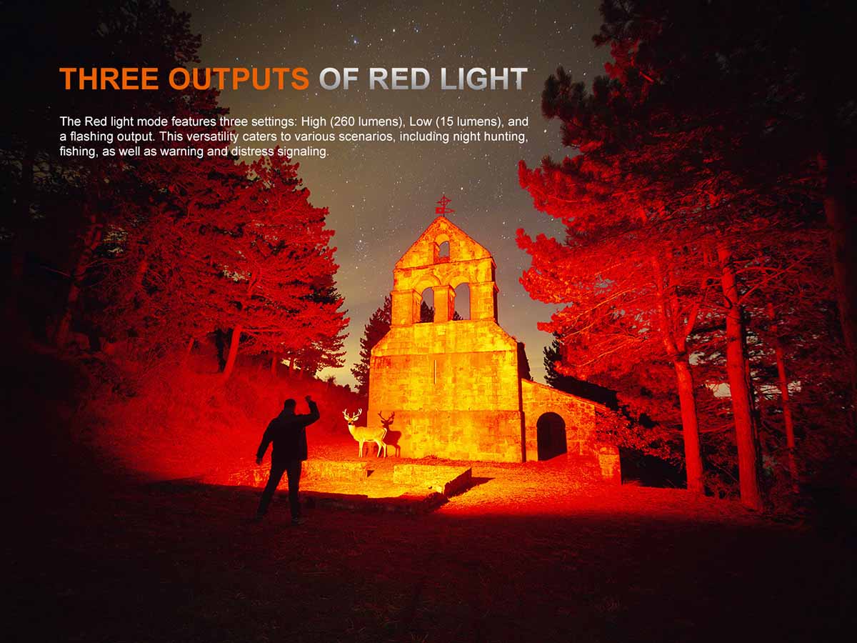 fenix flashlight blinking red Fenix TK35R WHITE/RED LED Light BLK