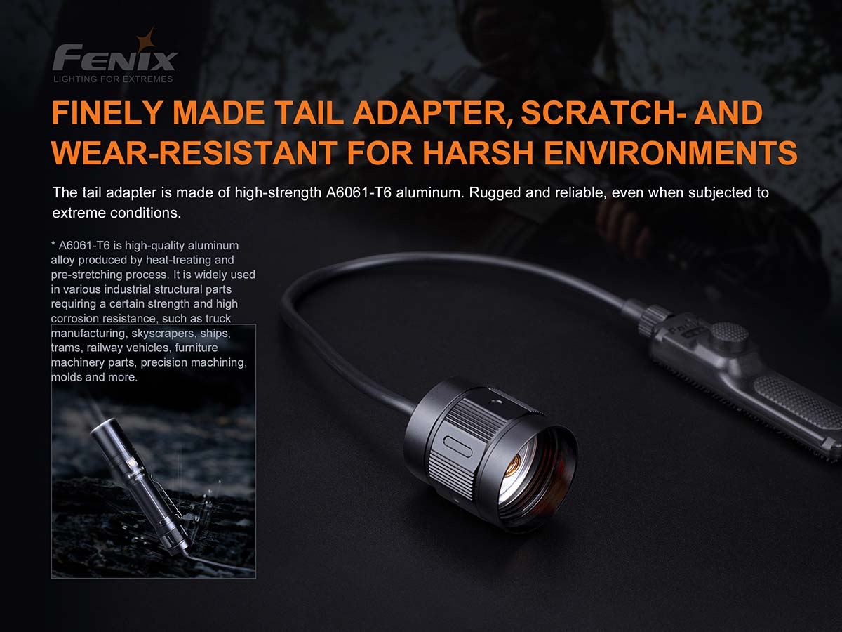 Fenix AER-04 tactical remote switch tail cap