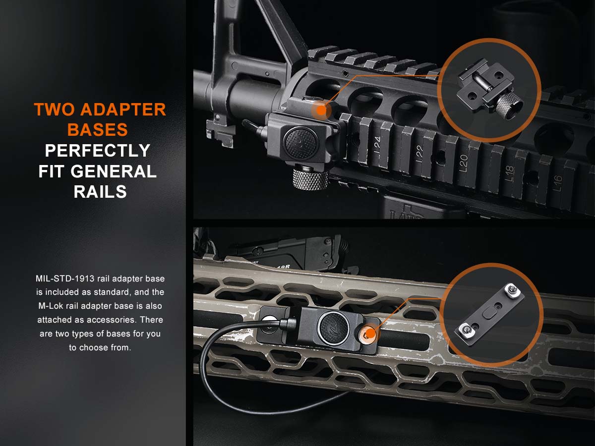 fenix aer-06s tactical remote switch rail mounts