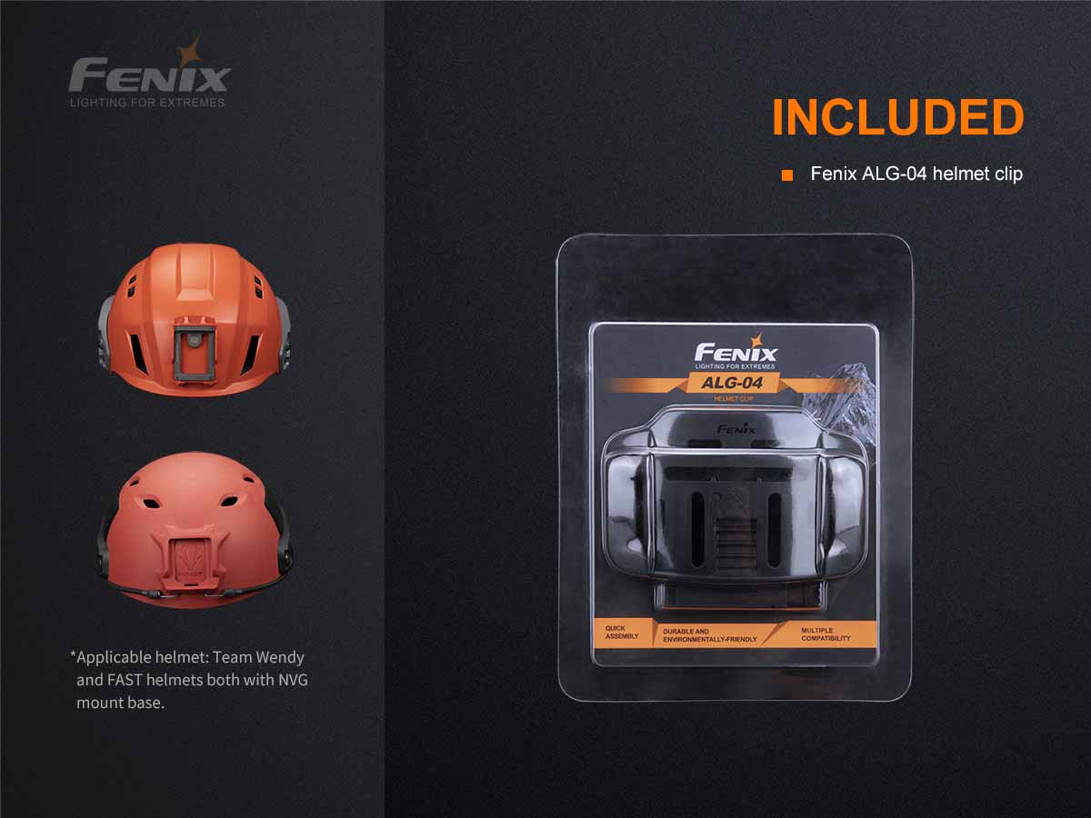 fenix motorcycle helmet tech Fenix ALG-04 Headlamp Helmet Mount