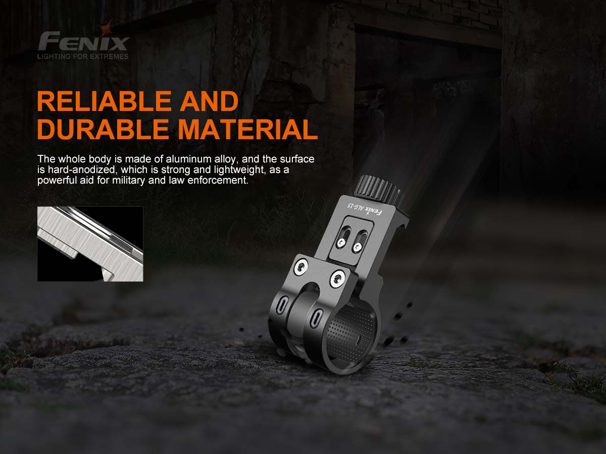 fenix ALG-15 flashlight rail mount impact resistant