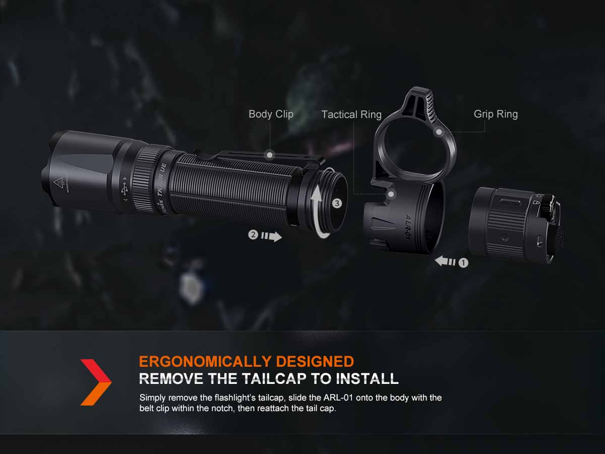 fenix alg-00 flashlight ring Fenix ALR-01 Tactical Flashlight Ring