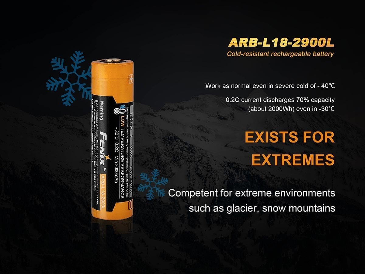 Fenix cold-resistant battery ARB-L18-2900L