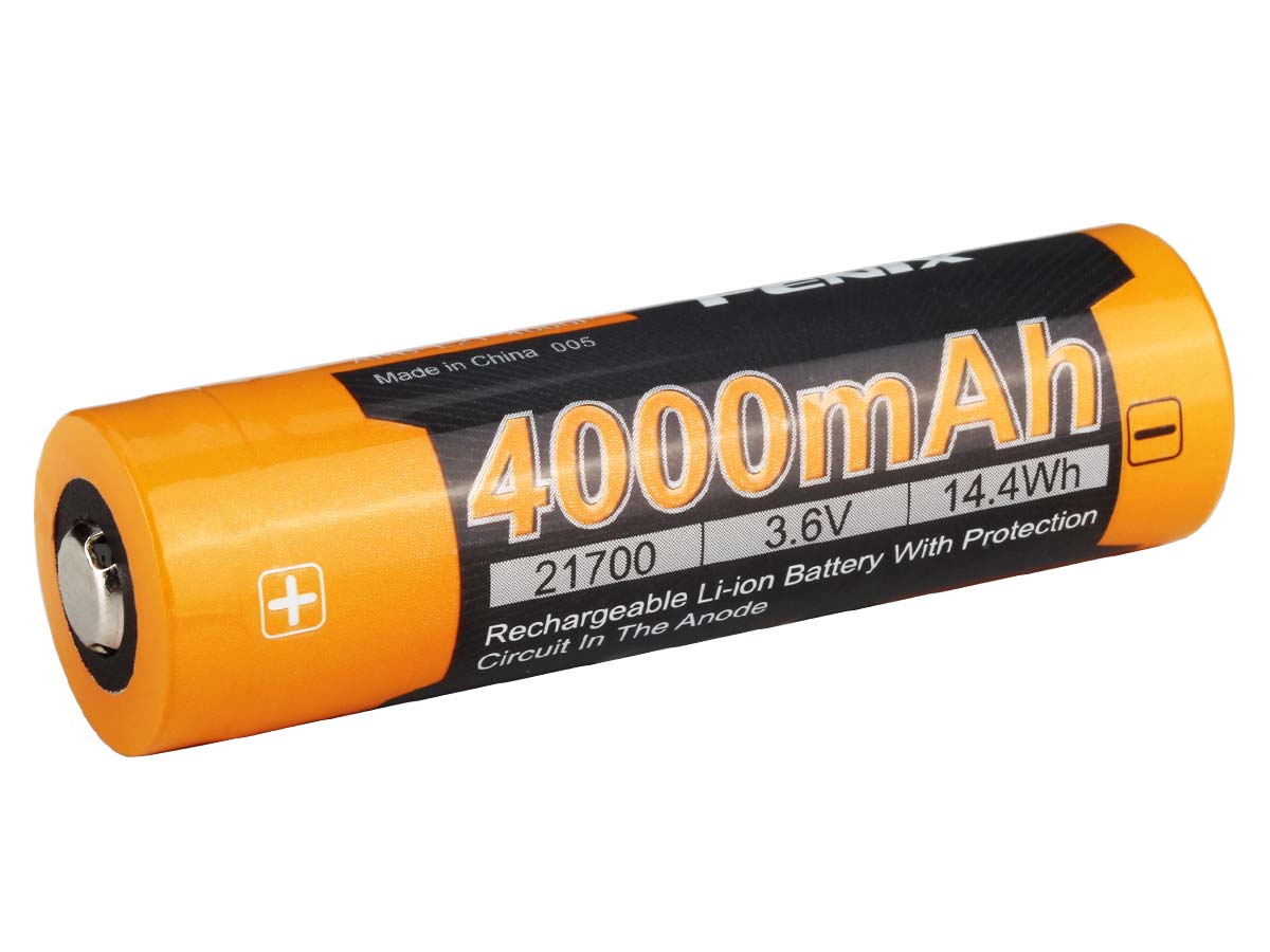 fenix flashlight arb-l4-4800 Fenix Rechargeable 21700 Li-ion Battery