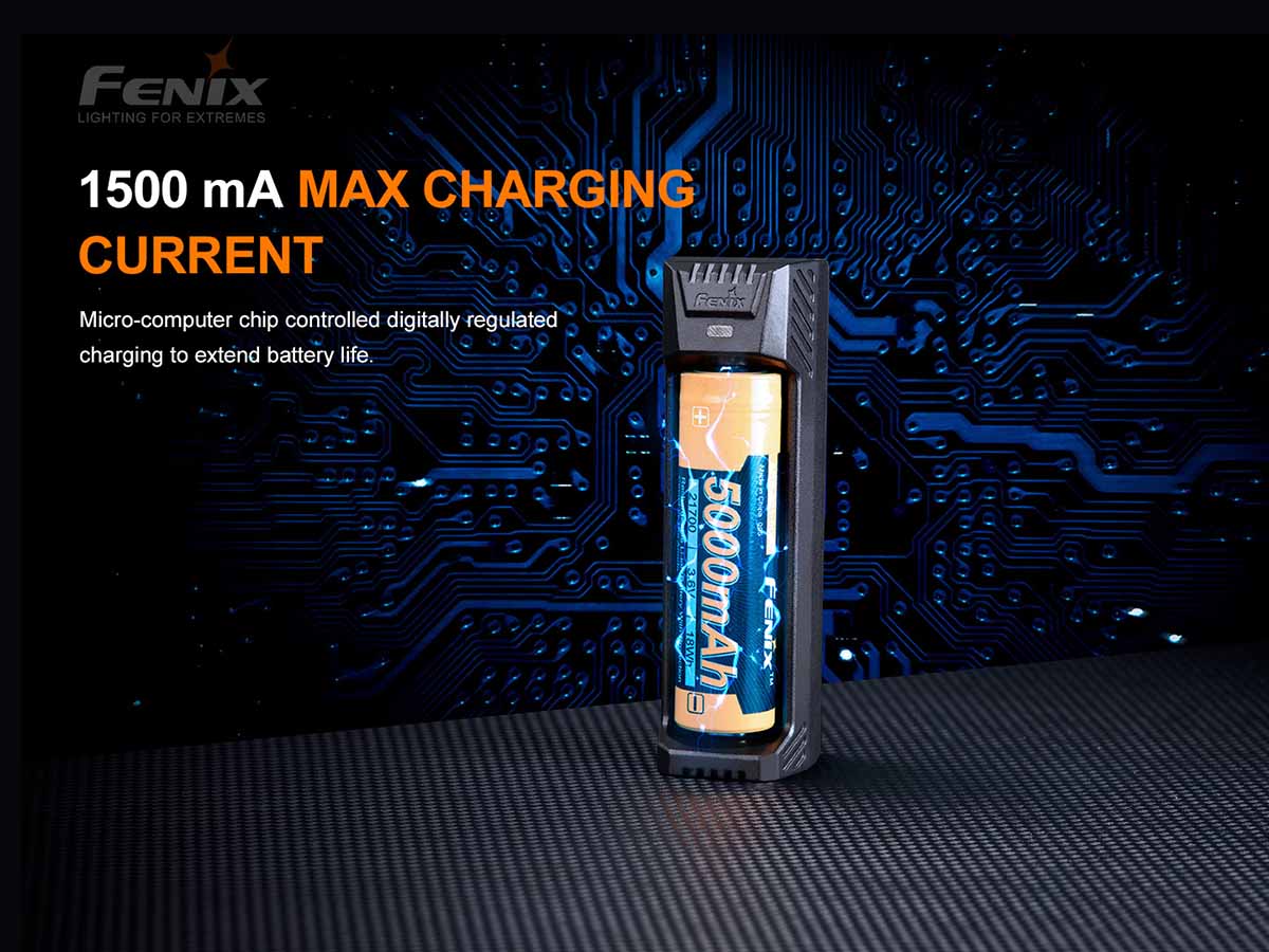 fenix are-x1 v2 battery charger 1500ma