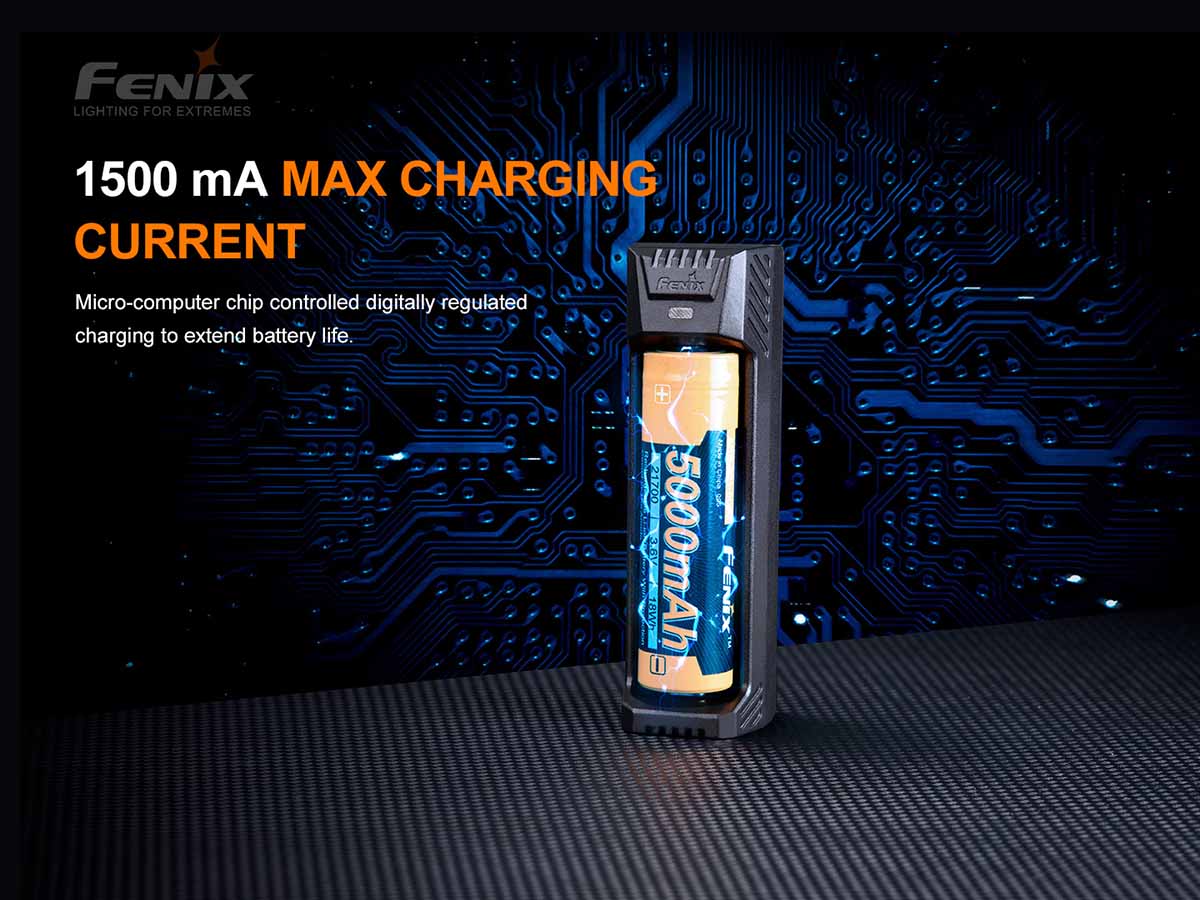 fenix are-x1 v2 battery charger 1500ma