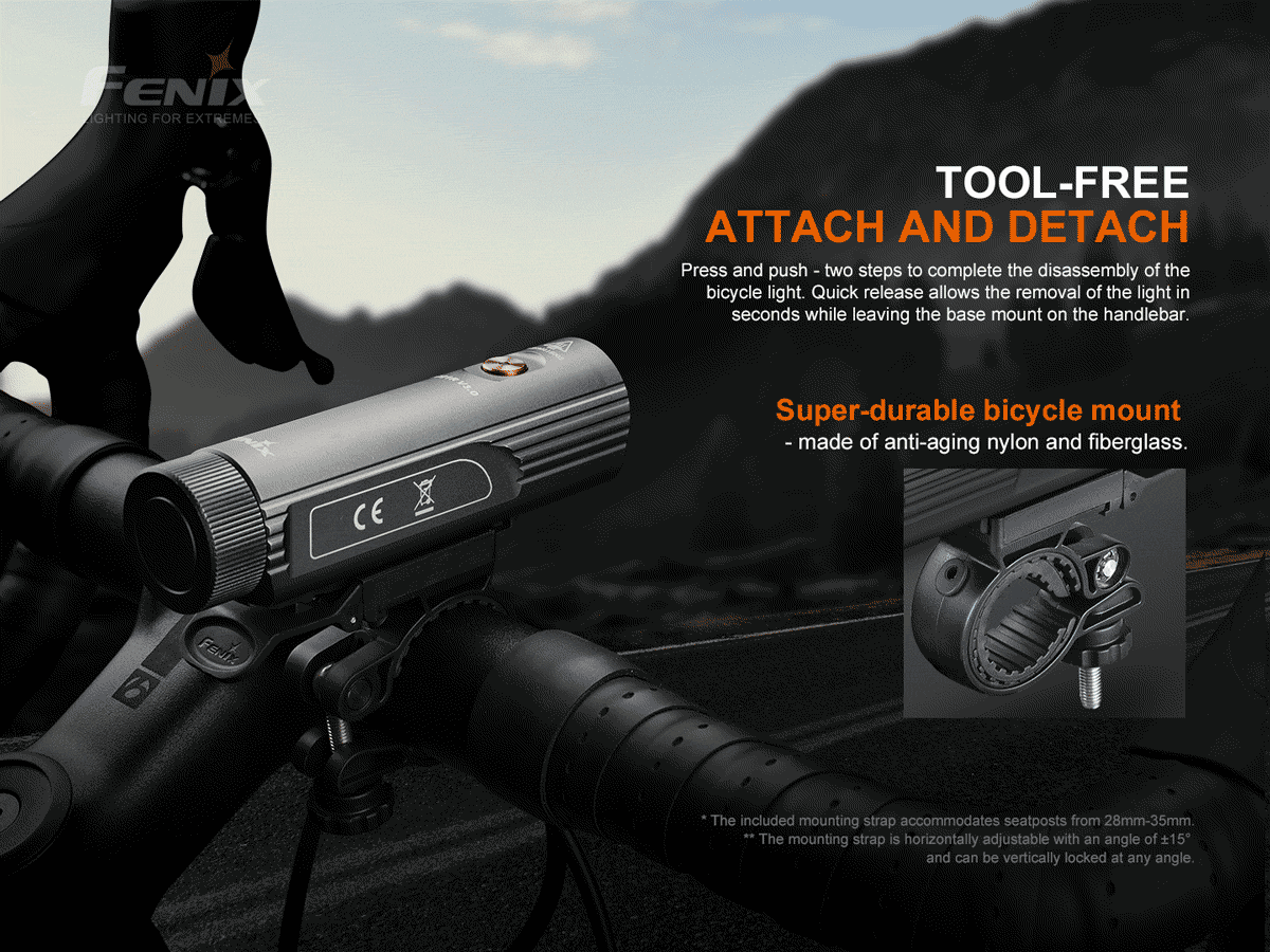 Fenix BC21R V3.0 Rechargeable Bike Light - DISCONTINUED