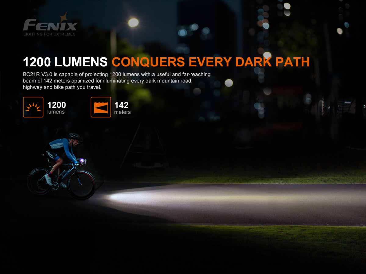 Fenix BC21R V3.0 Rechargeable Bike Light