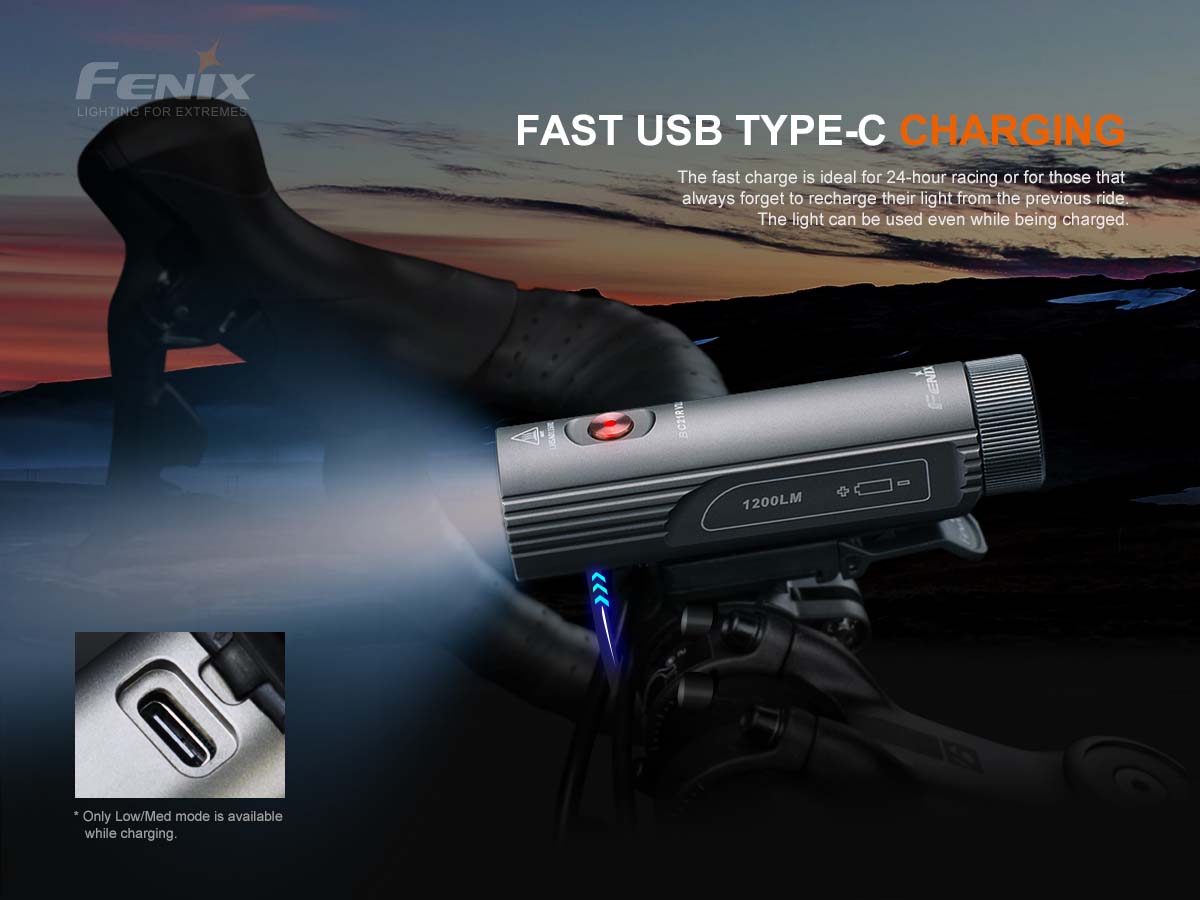 Fenix BC21R V3.0 Rechargeable Bike Light - DISCONTINUED