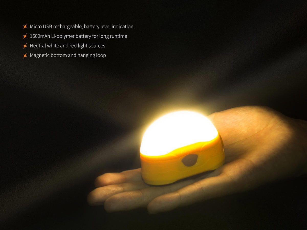 fenix cl20r rechargeable lantern features size
