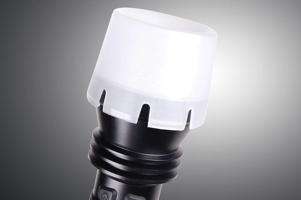 fenix diffuser tip flashlight small Flashlight, Tools & Home Improvement submersible for 30 minutes in 2 meters of water even with the USB Fenix PD35R Rechargeable Flashlight