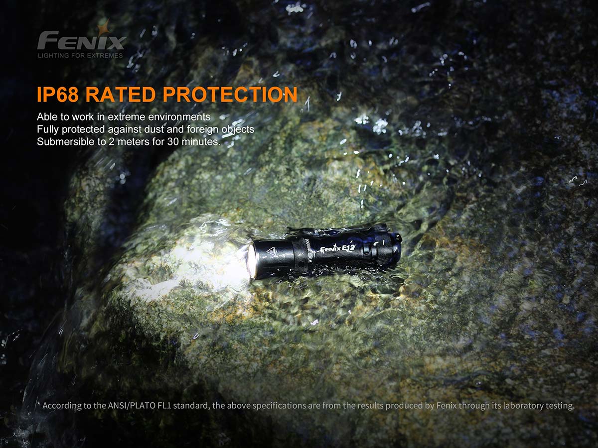 fenix E12 v2 AA flashlight waterproof