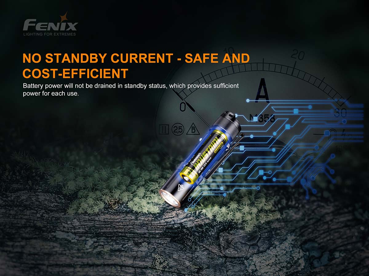 fenix E12 v2 AA flashlight standby
