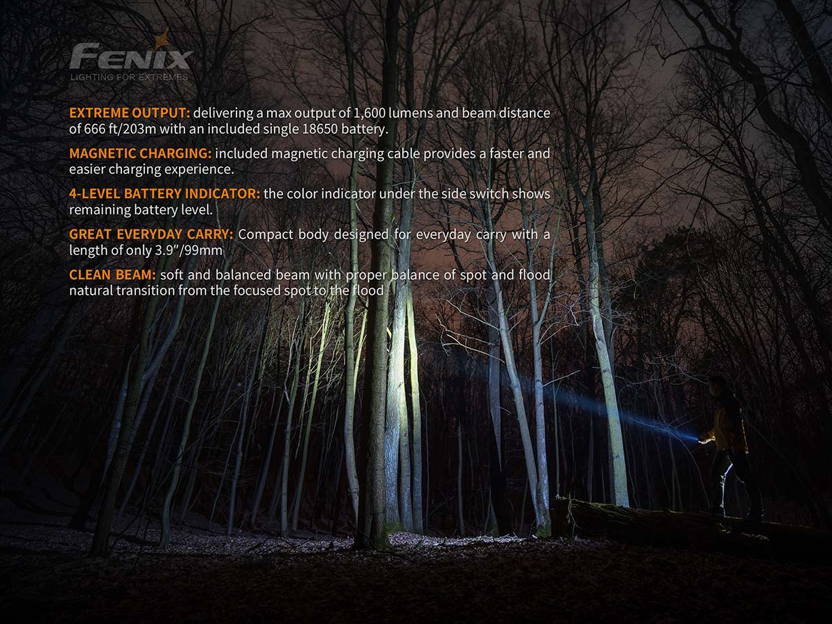 fenix e30r flashlight features
