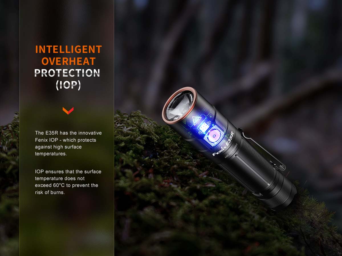fenix e35r edc flashlight Fenix E35R Rechargeable Flashlight
