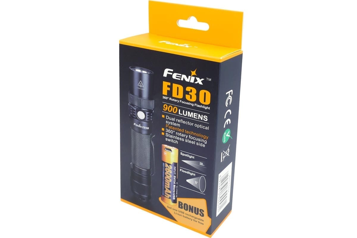 FD30 flashlight new package