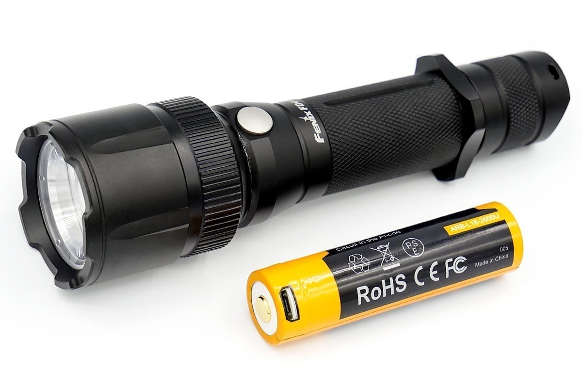 FD41 focus beam flashlight usb rechargeable battery