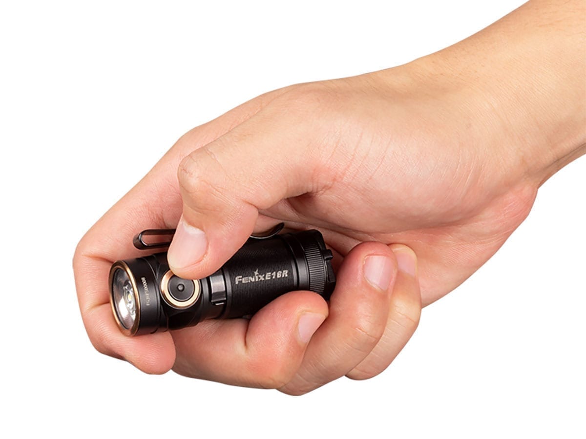 fenix e18r edc rechargeable flashlight size