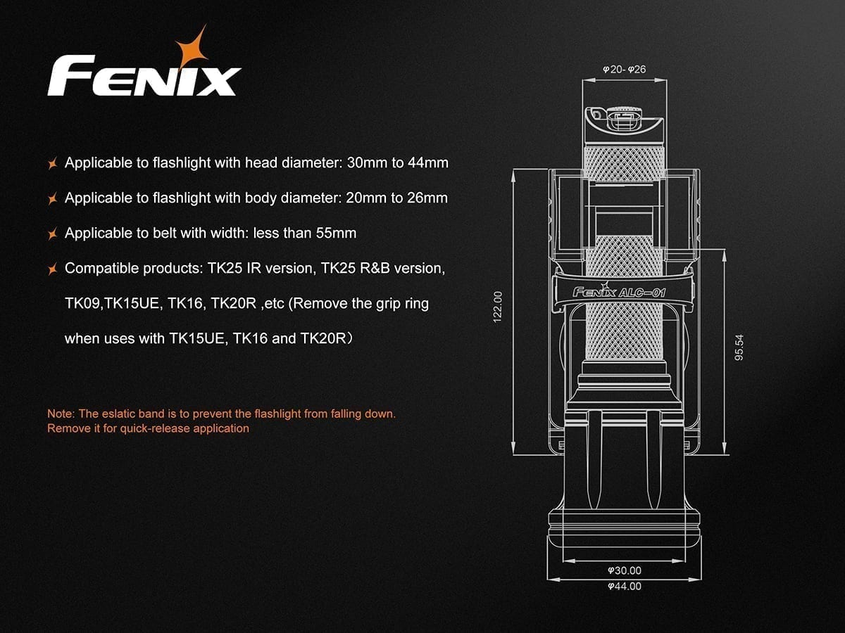 fenix alc01 belt clip compatible