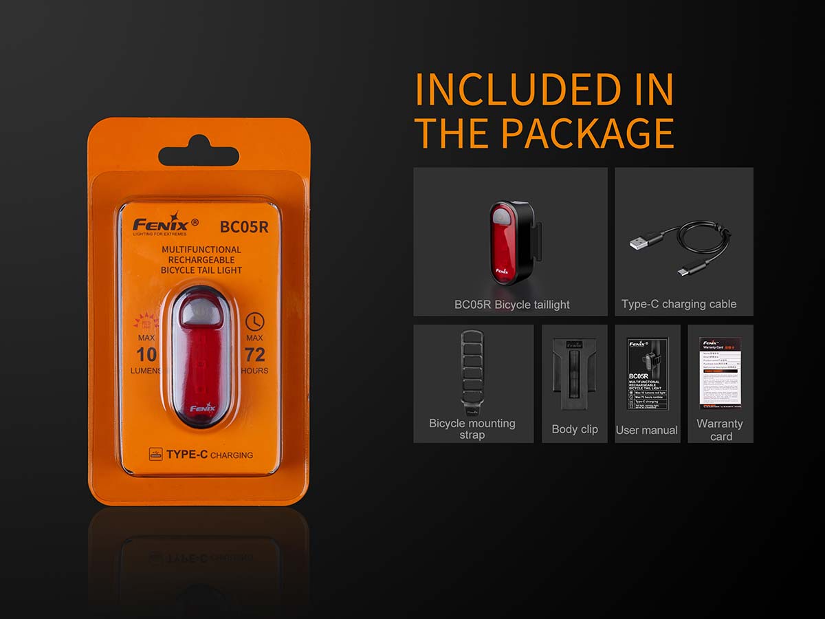 bc05r bike taillight package included